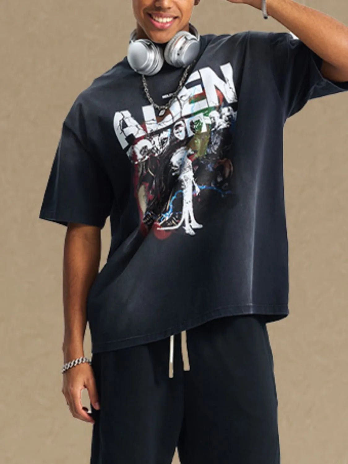 Men's Graphic Round Neck Half Sleeve T-Shirt - My Wear Clothing Co