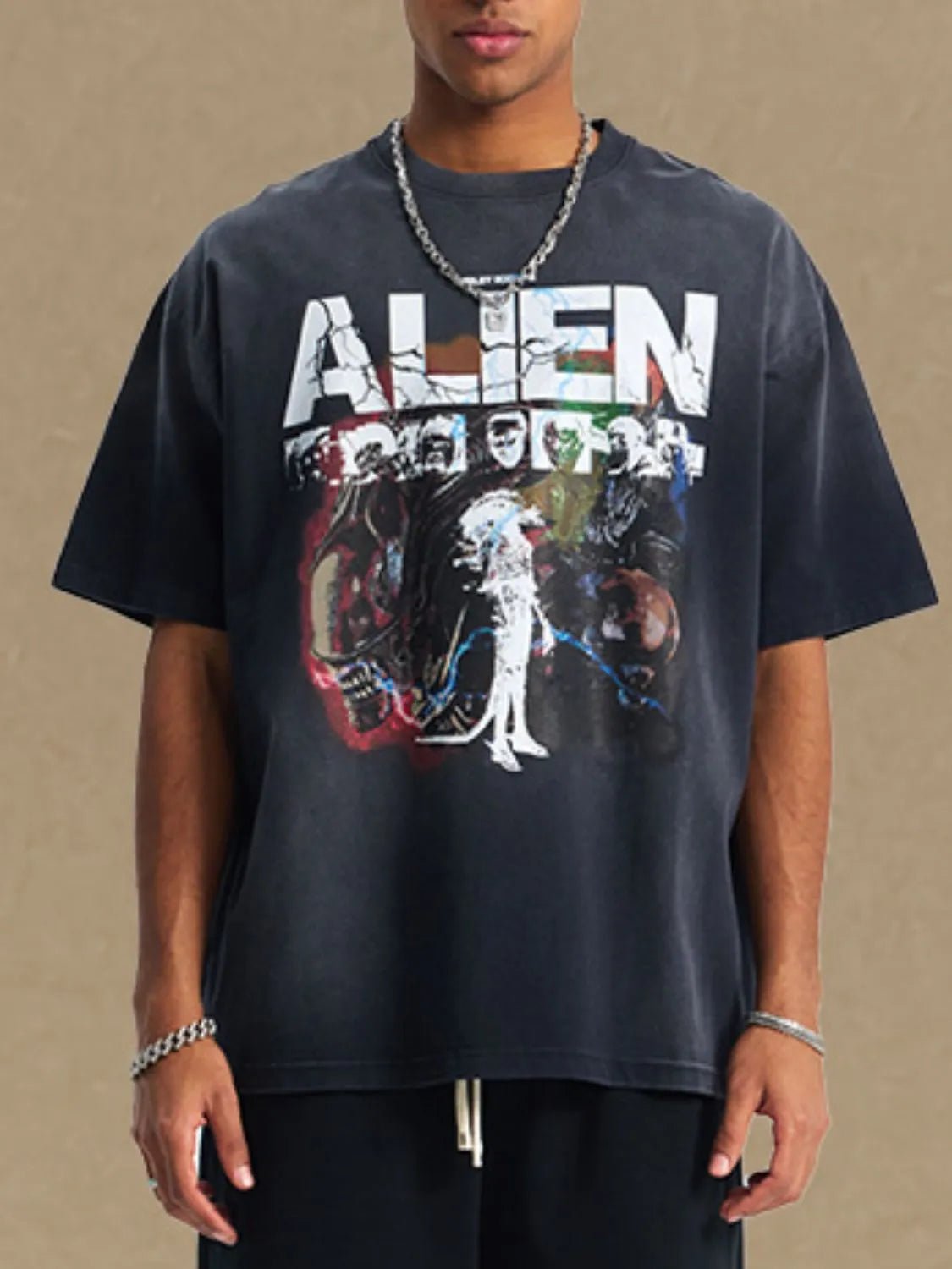 Men's Graphic Round Neck Half Sleeve T-Shirt - My Wear Clothing Co