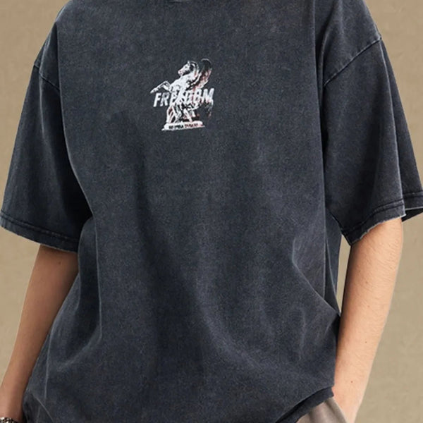 Men's Graphic Round Neck Half Sleeve T-Shirt - My Wear Clothing Co