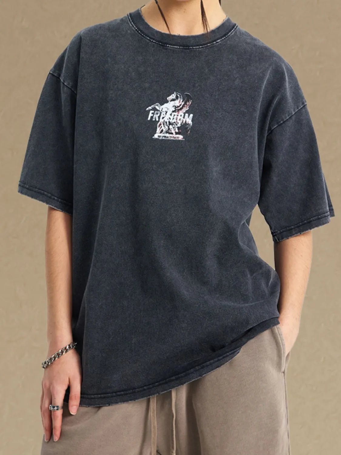 Men's Graphic Round Neck Half Sleeve T-Shirt - My Wear Clothing Co