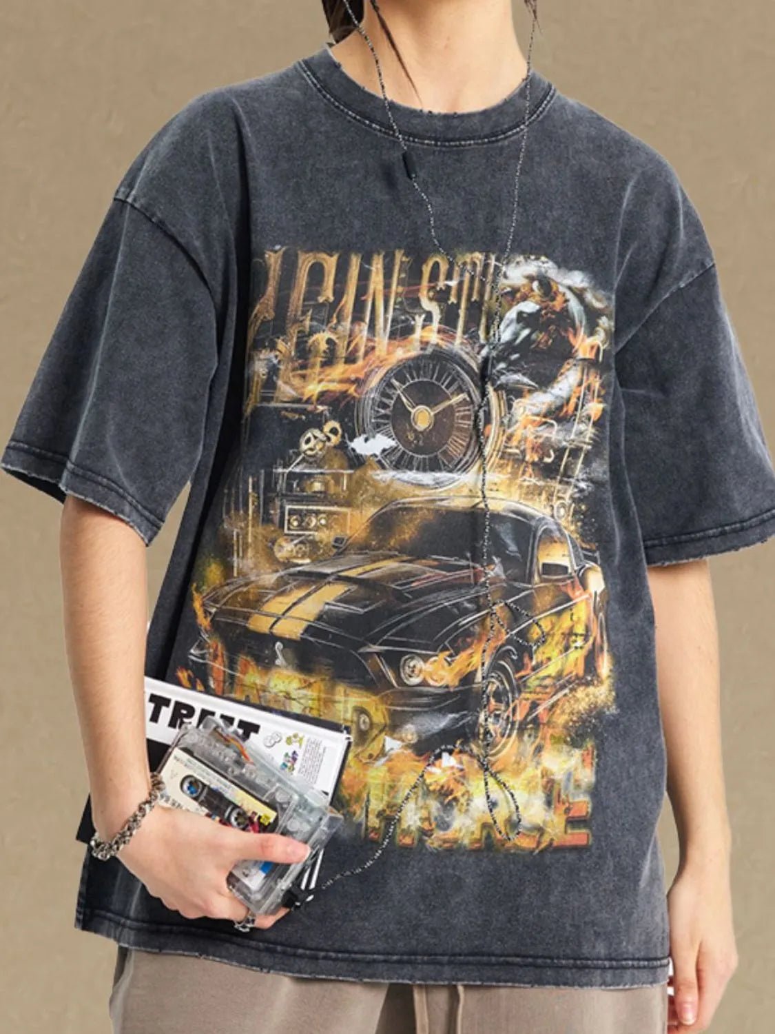 Men's Graphic Round Neck Half Sleeve T-Shirt - My Wear Clothing Co