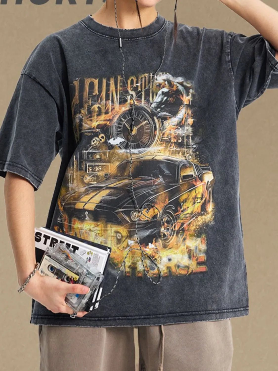 Men's Graphic Round Neck Half Sleeve T-Shirt - My Wear Clothing Co