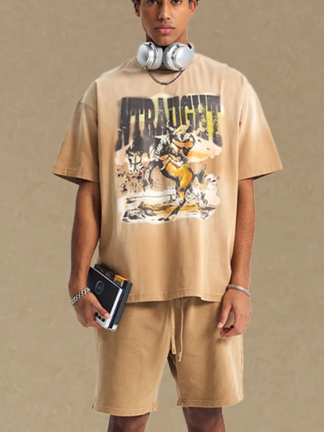 Men's Graphic Round Neck Half Sleeve T-Shirt - My Wear Clothing Co