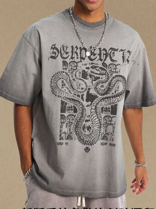 Men's Graphic Round Neck Half Sleeve T-Shirt - My Wear Clothing Co