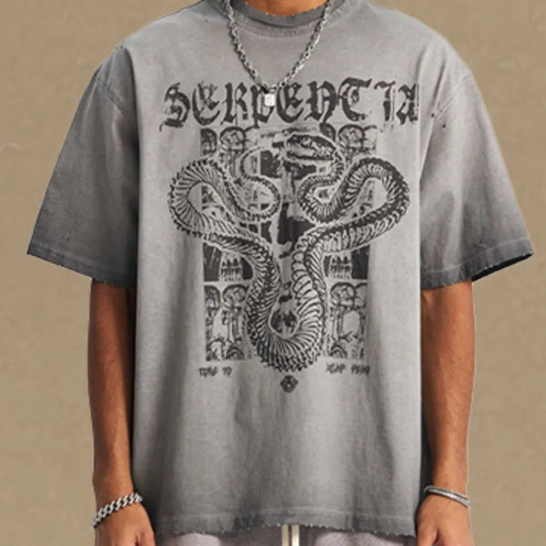 Men's Graphic Round Neck Half Sleeve T-Shirt - My Wear Clothing Co