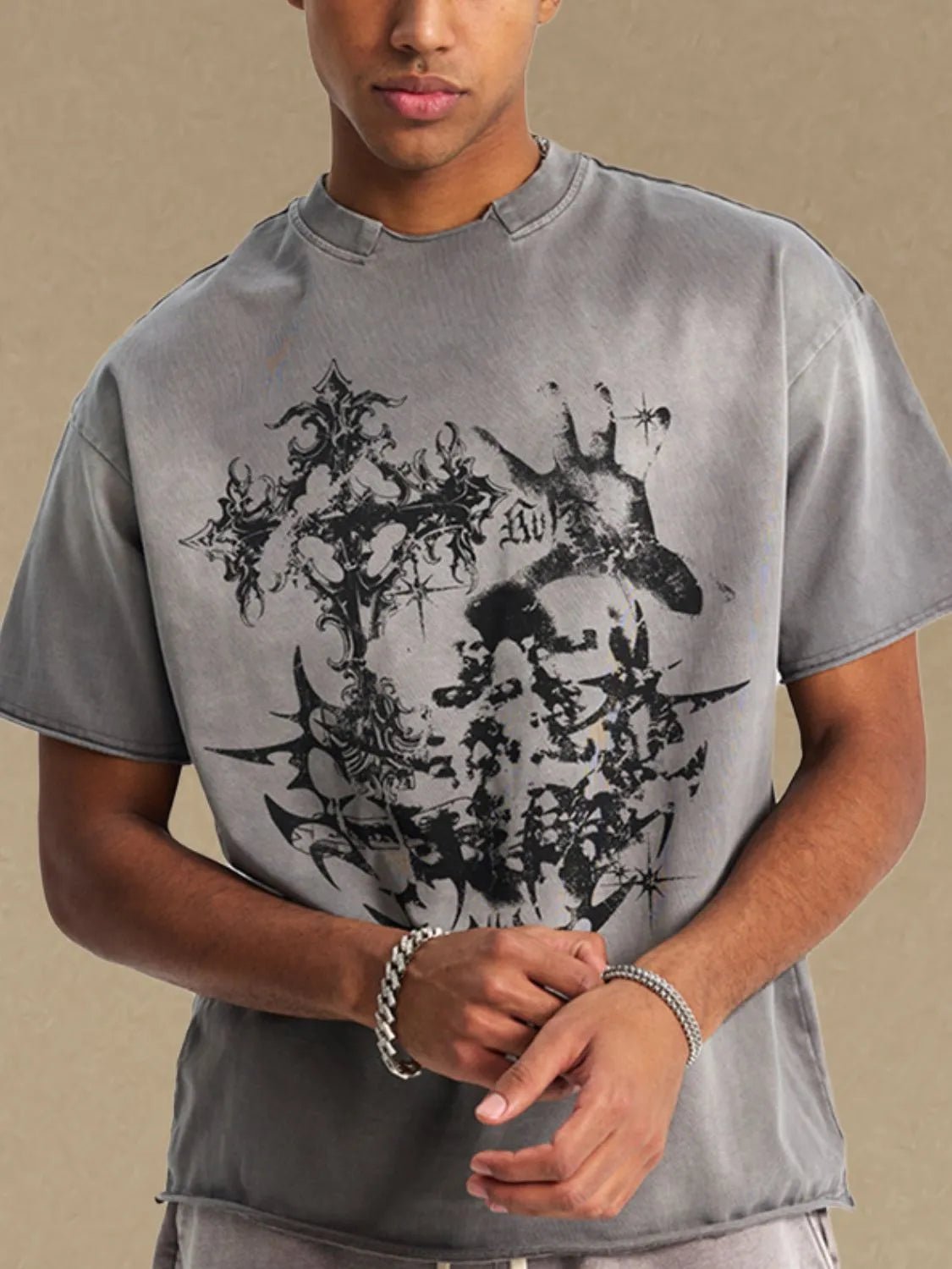 Men's Graphic Round Neck Half Sleeve T-Shirt - My Wear Clothing Co