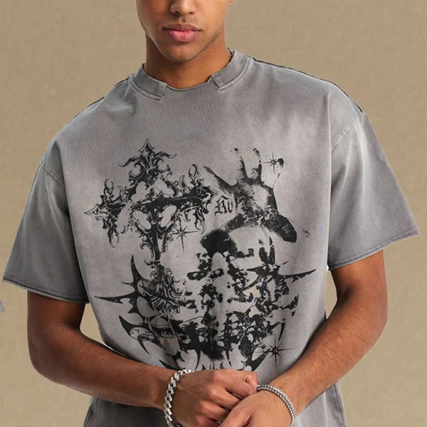 Men's Graphic Round Neck Half Sleeve T-Shirt - My Wear Clothing Co