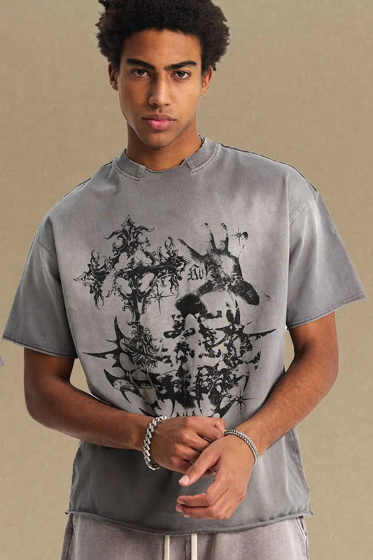 Men's Graphic Round Neck Half Sleeve T-Shirt - My Wear Clothing Co
