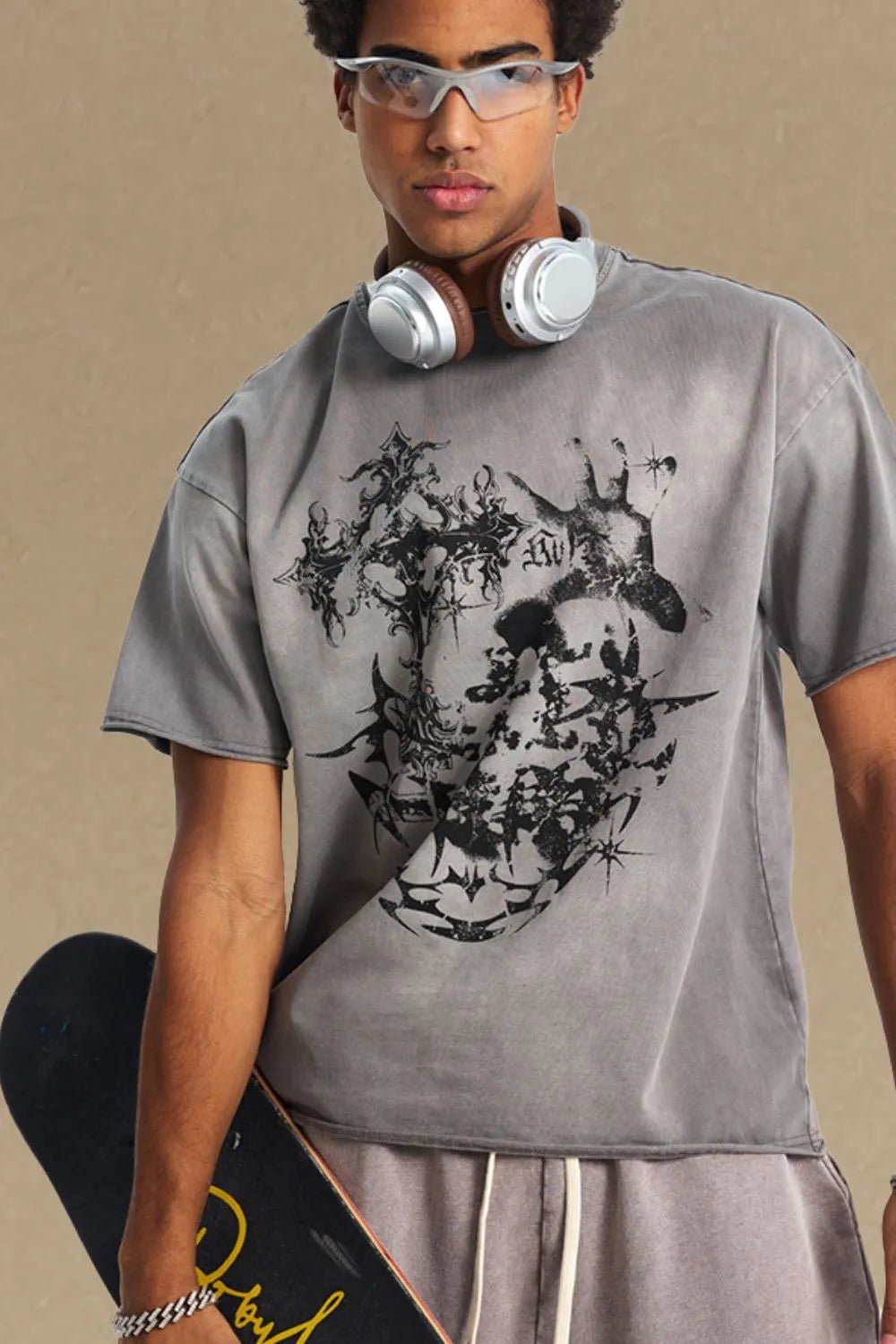 Men's Graphic Round Neck Half Sleeve T-Shirt - My Wear Clothing Co