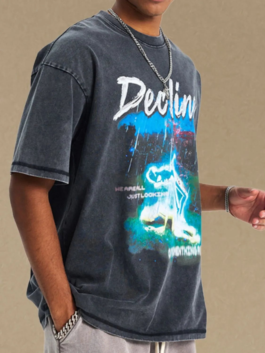 Men's Graphic Round Neck Half Sleeve T-Shirt - My Wear Clothing Co