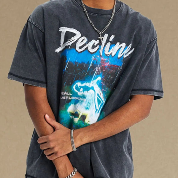 Men's Graphic Round Neck Half Sleeve T-Shirt - My Wear Clothing Co