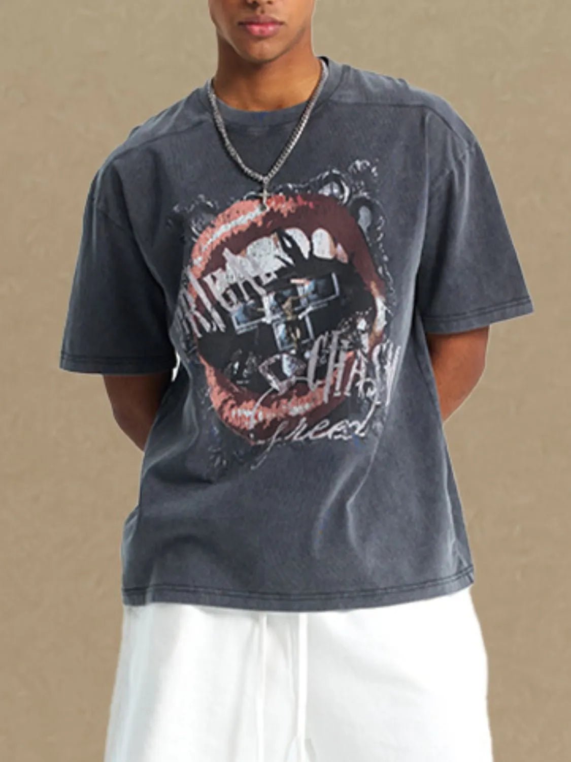 Men's Graphic Round Neck Half Sleeve T-Shirt - My Wear Clothing Co