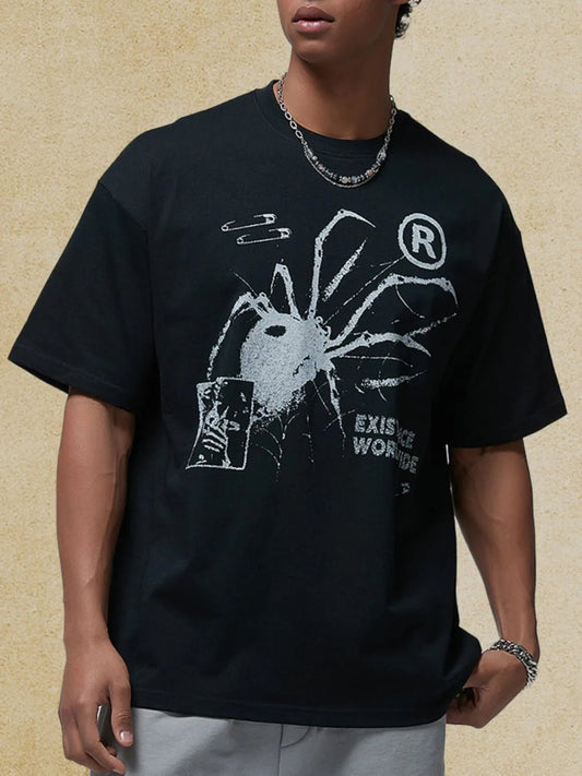 Men's Graphic Round Neck Half Sleeve T-Shirt - My Wear Clothing Co