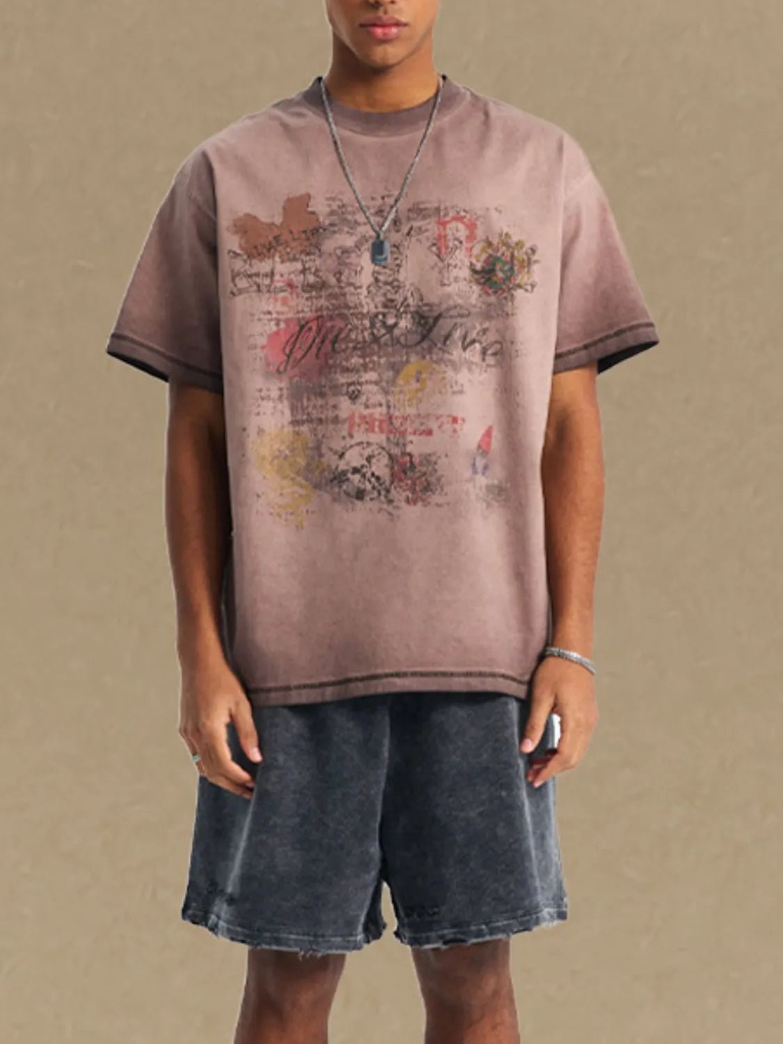 Men's Graphic Round Neck Half Sleeve T-Shirt - My Wear Clothing Co