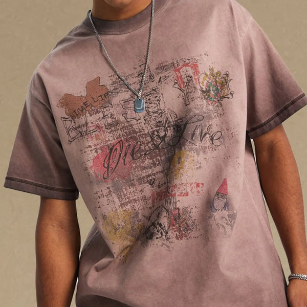 Men's Graphic Round Neck Half Sleeve T-Shirt - My Wear Clothing Co