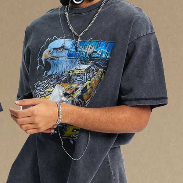 Men's Graphic Round Neck Half Sleeve T-Shirt - My Wear Clothing Co