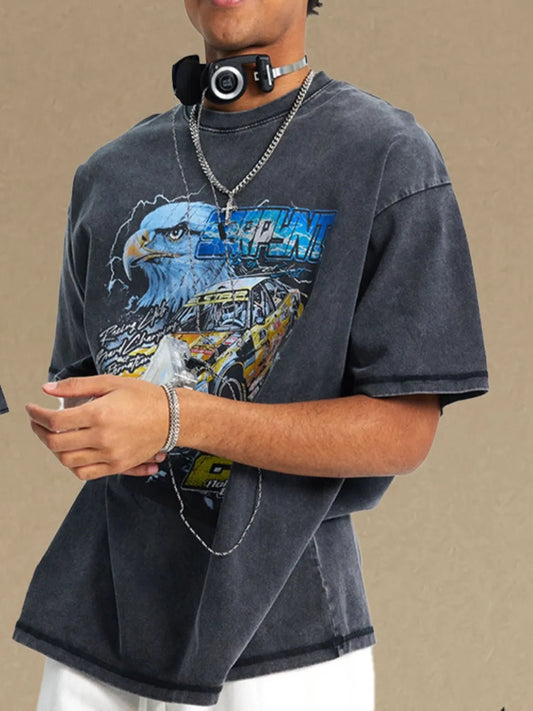 Men's Graphic Round Neck Half Sleeve T-Shirt - My Wear Clothing Co