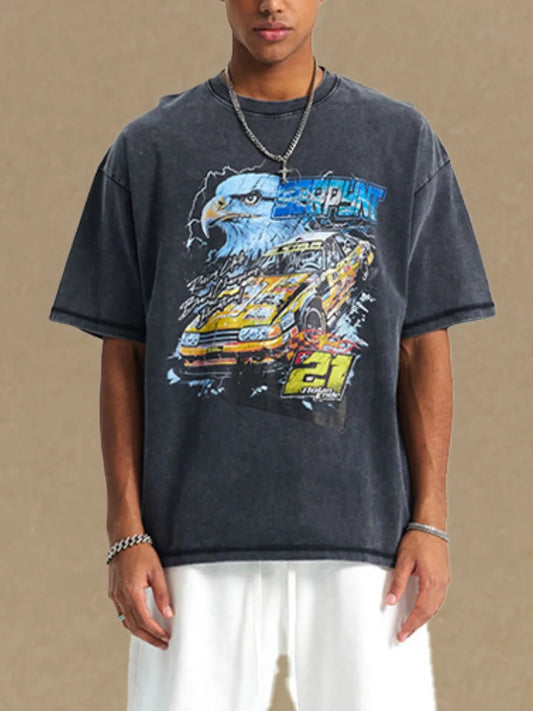 Men's Graphic Round Neck Half Sleeve T-Shirt - My Wear Clothing Co