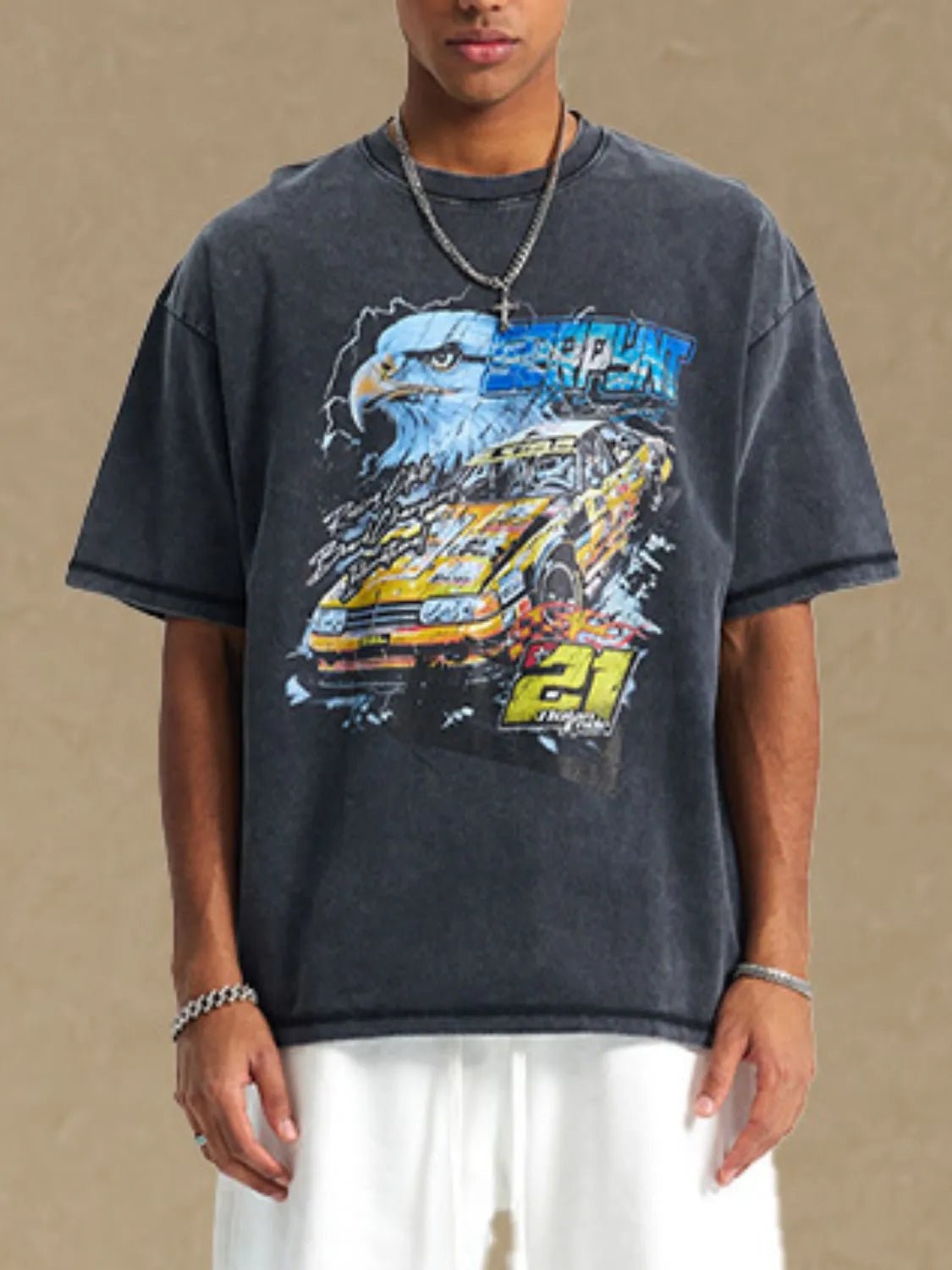 Men's Graphic Round Neck Half Sleeve T-Shirt - My Wear Clothing Co