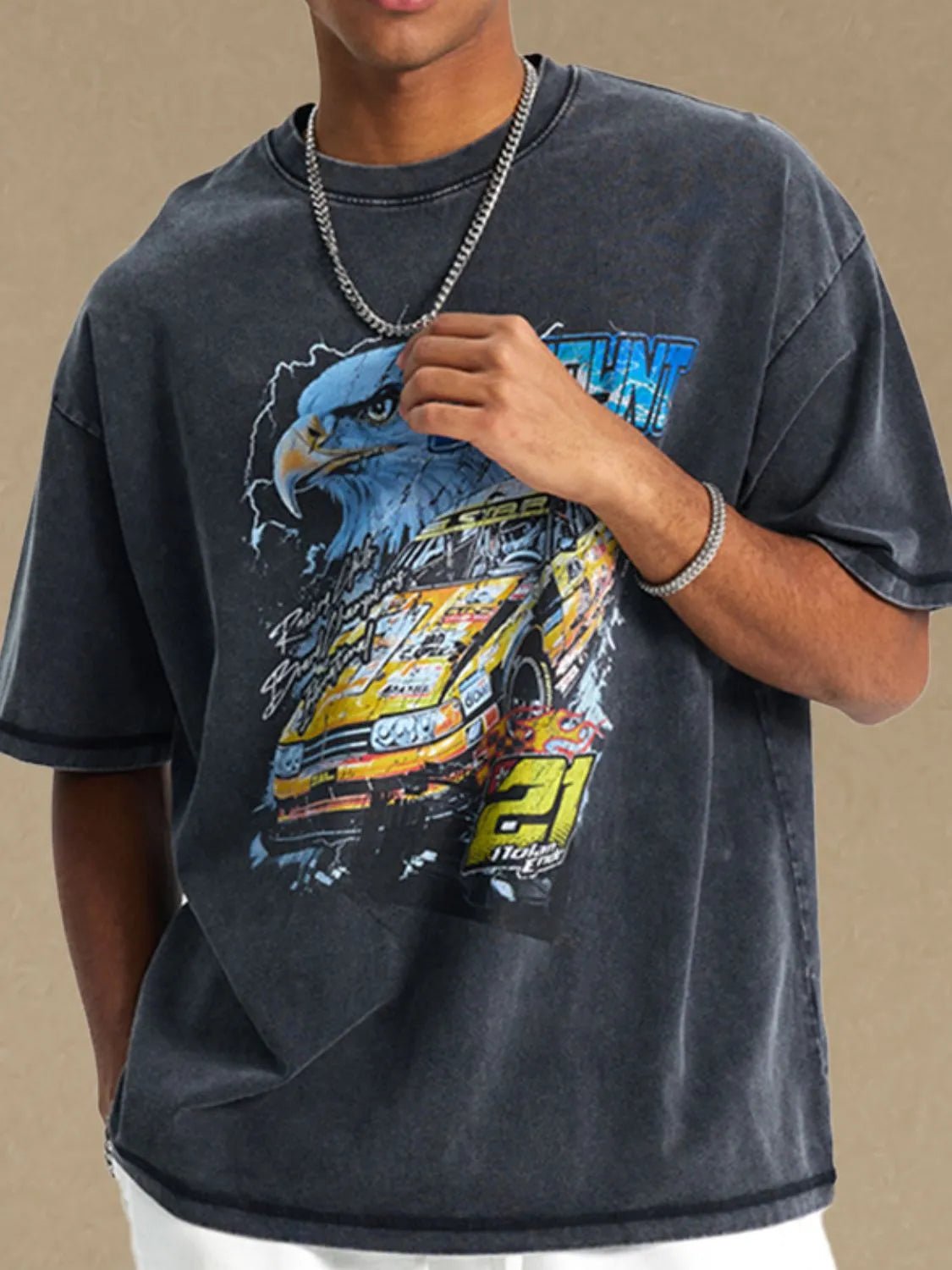 Men's Graphic Round Neck Half Sleeve T-Shirt - My Wear Clothing Co