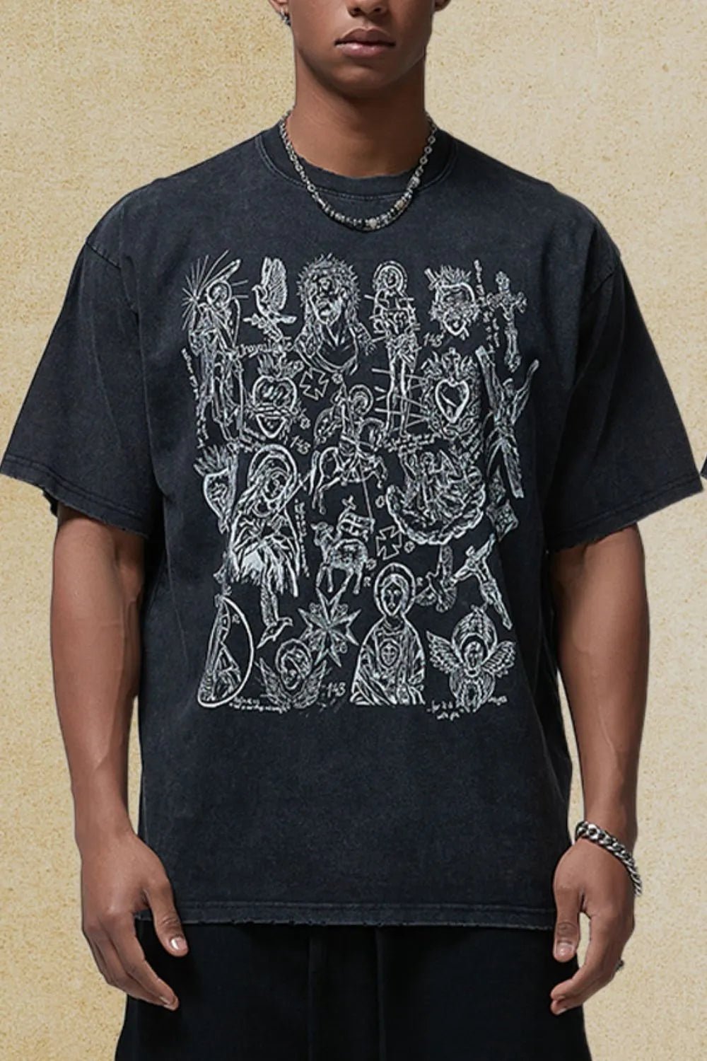 Men's Graphic Round Neck Half Sleeve T-Shirt - My Wear Clothing Co