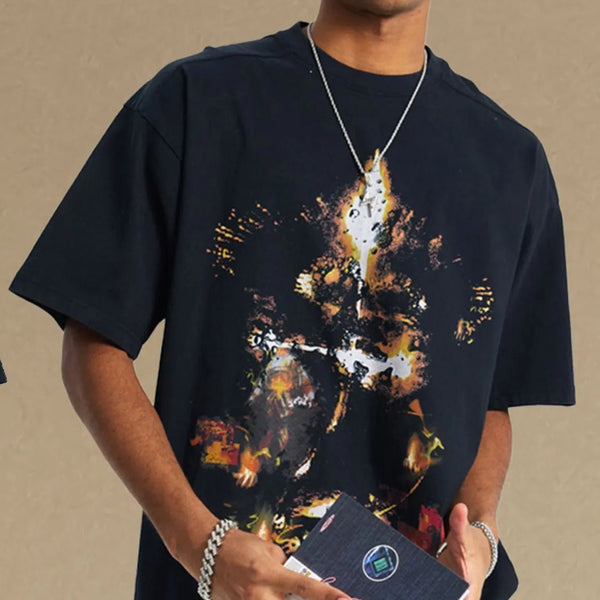 Men's Graphic Round Neck Half Sleeve T-Shirt - My Wear Clothing Co