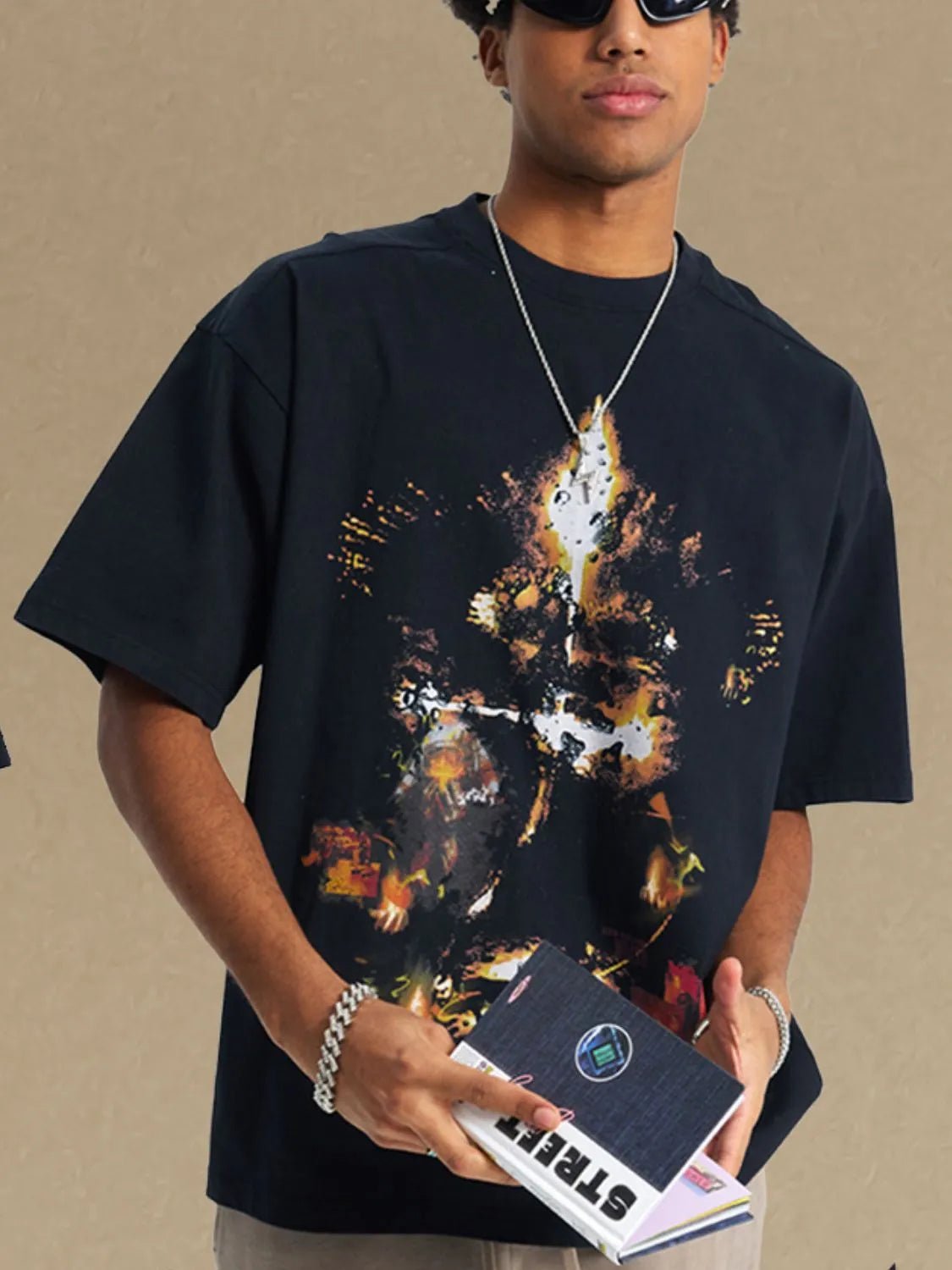 Men's Graphic Round Neck Half Sleeve T-Shirt - My Wear Clothing Co