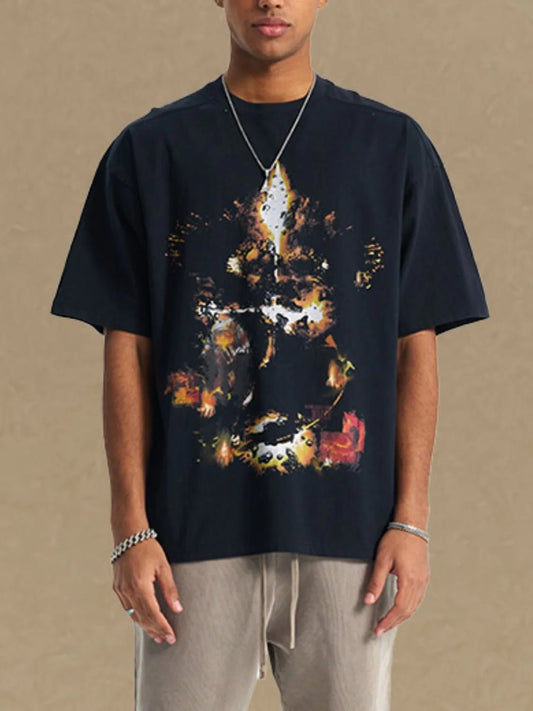 Men's Graphic Round Neck Half Sleeve T-Shirt - My Wear Clothing Co