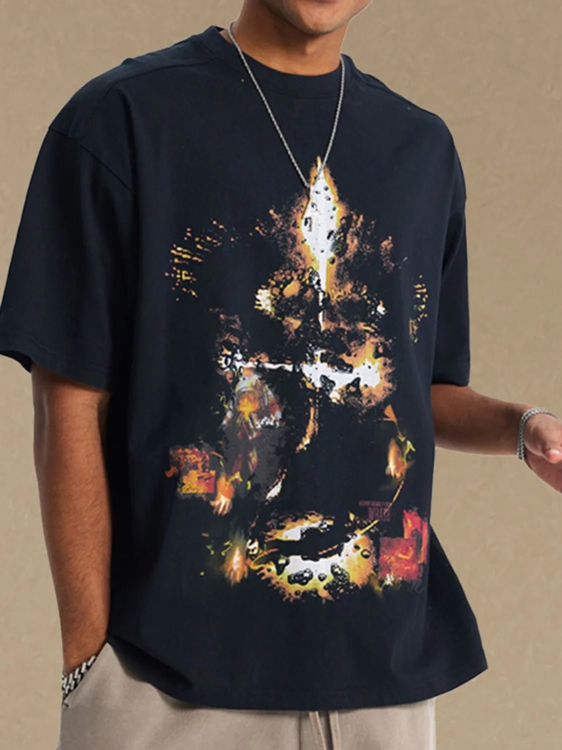 Men's Graphic Round Neck Half Sleeve T-Shirt - My Wear Clothing Co