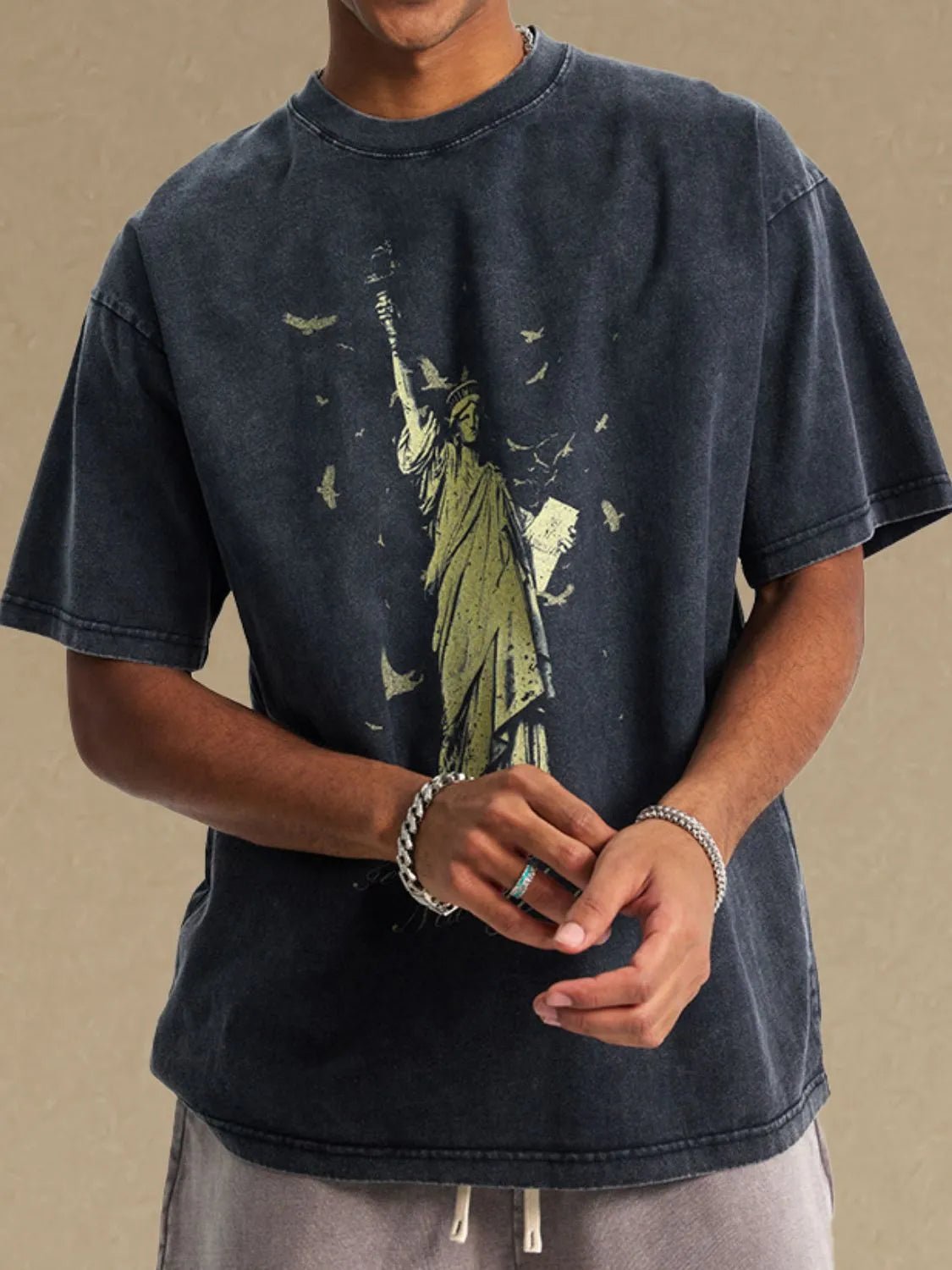 Men's Graphic Round Neck Half Sleeve T-Shirt - My Wear Clothing Co