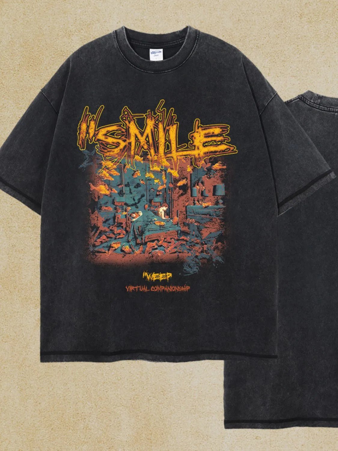 Men's Graphic Round Neck Half Sleeve T-Shirt - My Wear Clothing Co