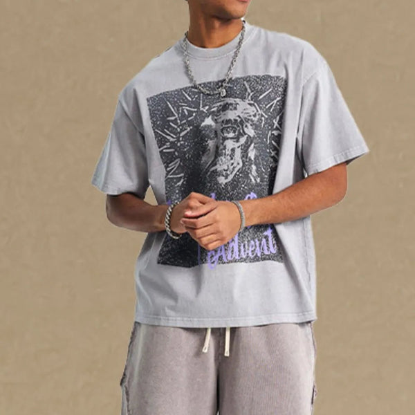 Men's Graphic Round Neck Short Sleeve T-Shirt - My Wear Clothing Co