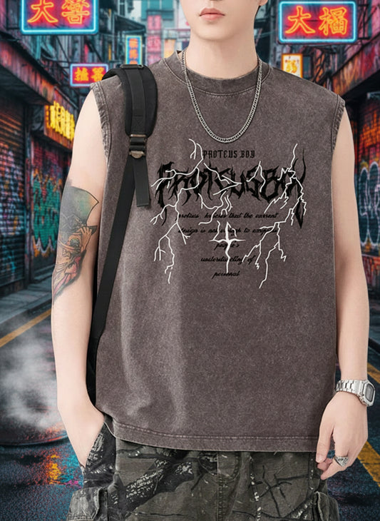 Men's Graphic Round Neck Tank - My Wear - My Wear Clothing Co