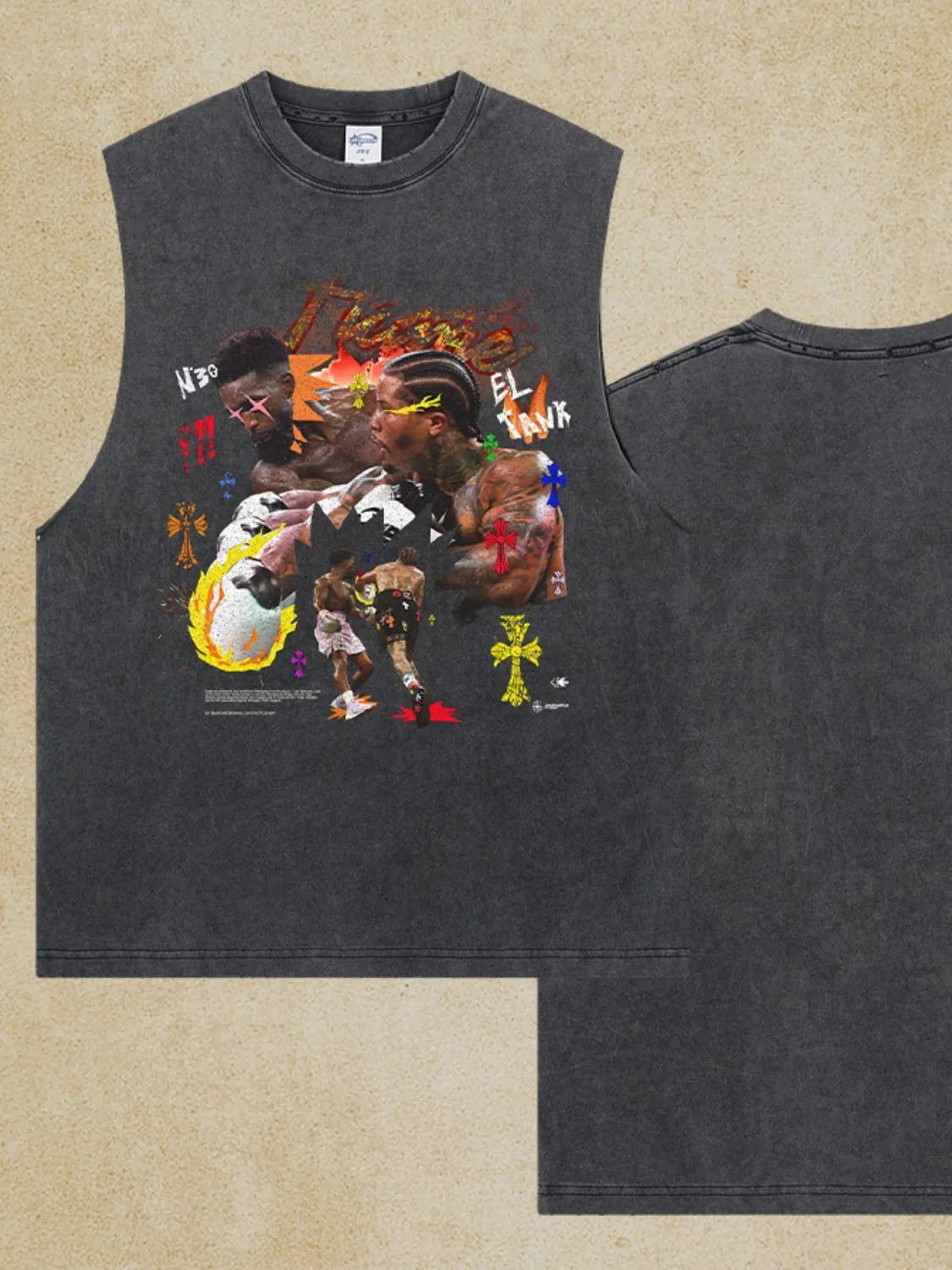 Men's Graphic Round Neck Tank - My Wear Clothing Co