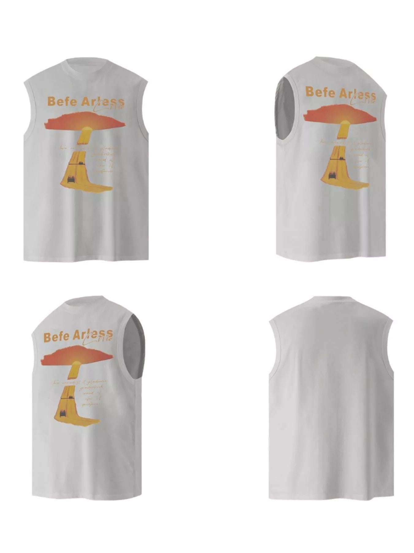 Men's Graphic Round Neck Tank - My Wear Clothing Co