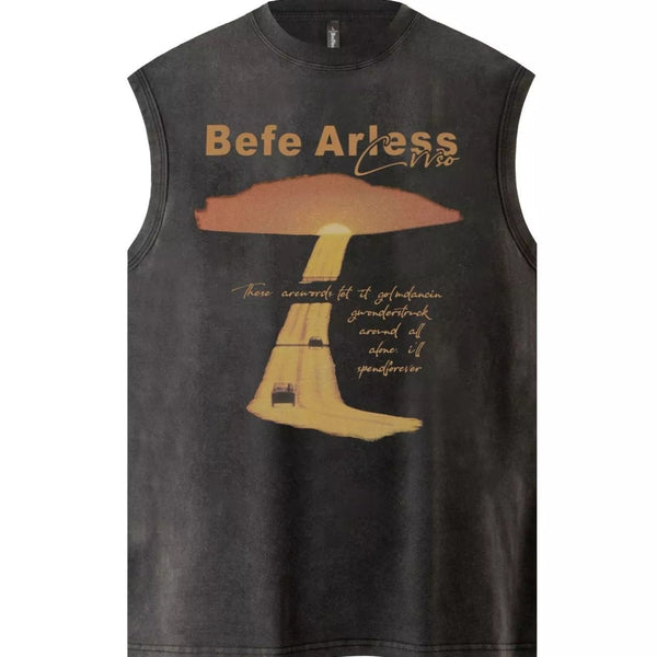 Men's Graphic Round Neck Tank - My Wear Clothing Co
