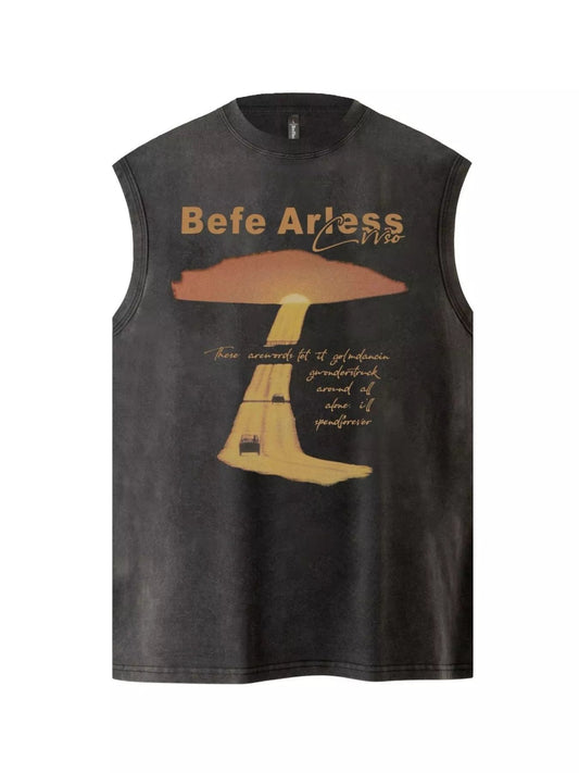 Men's Graphic Round Neck Tank - My Wear Clothing Co