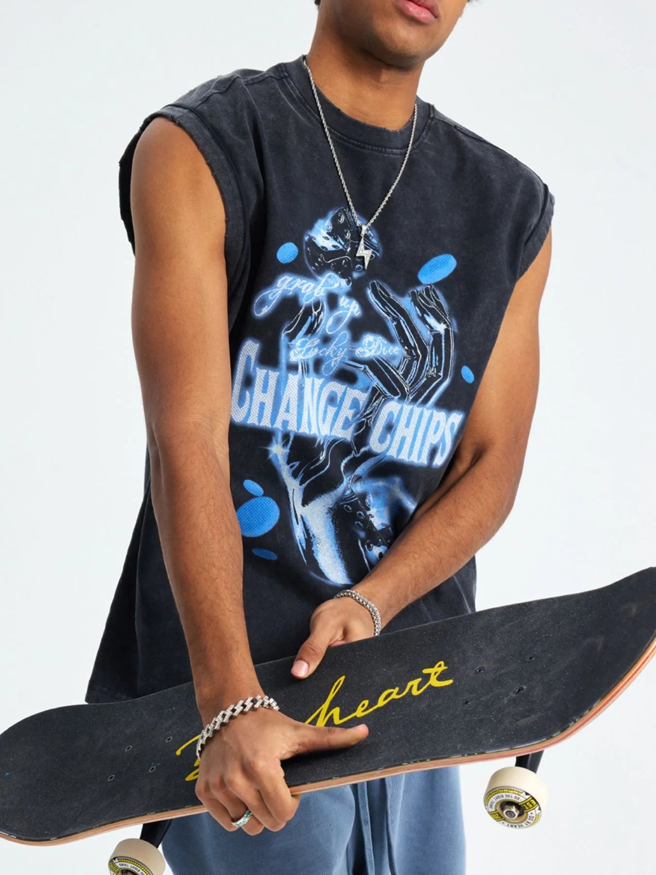 Men's Graphic Round Neck Tank - My Wear Clothing Co