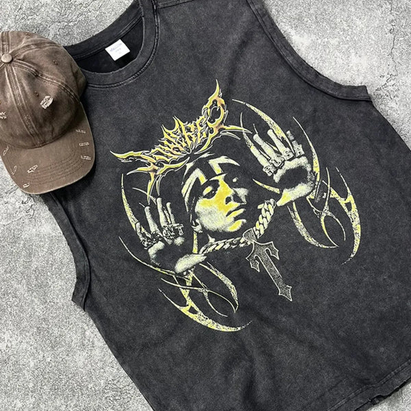 Men's Graphic Round Neck Tank - My Wear Clothing Co