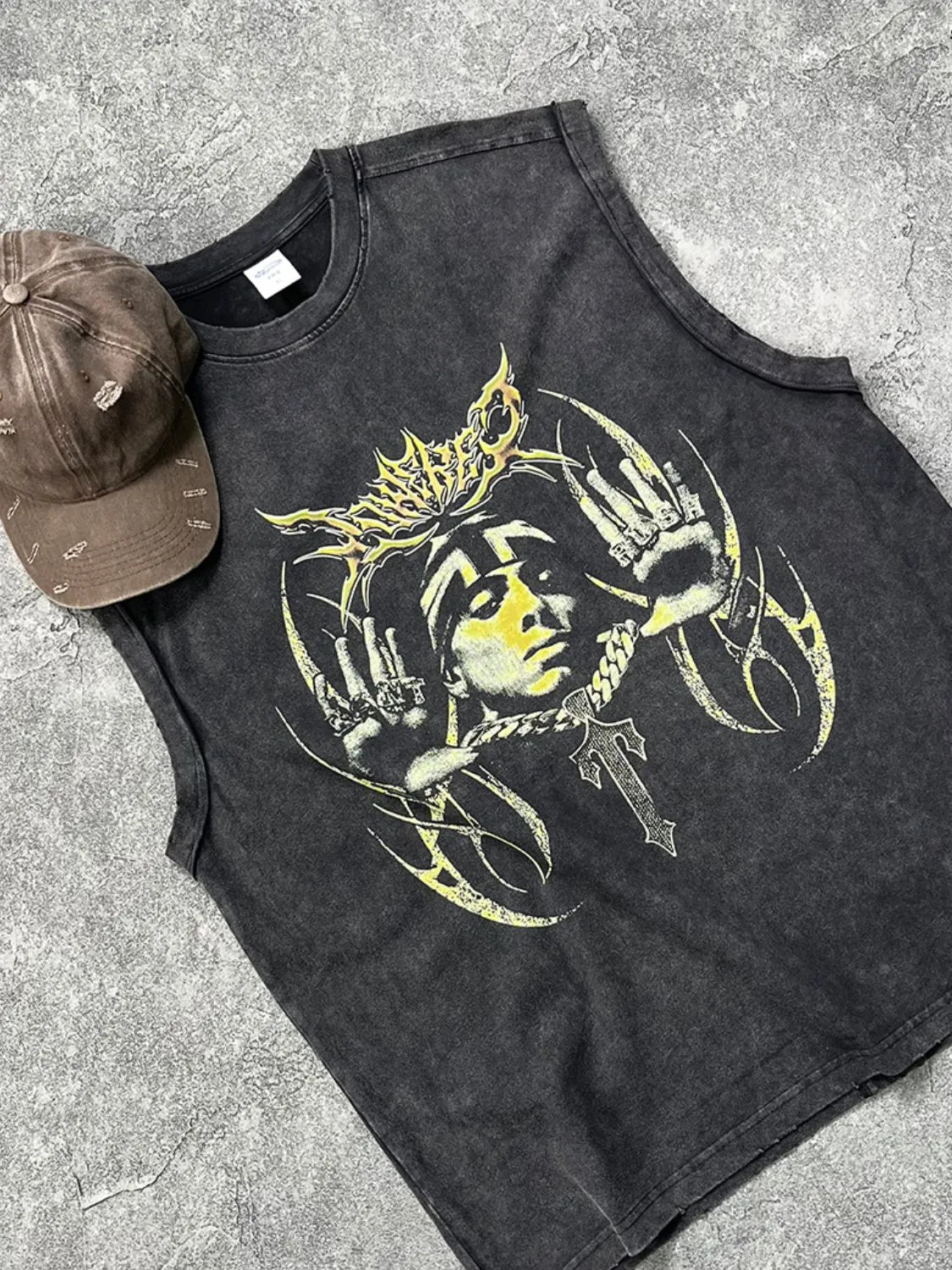Men's Graphic Round Neck Tank - My Wear Clothing Co