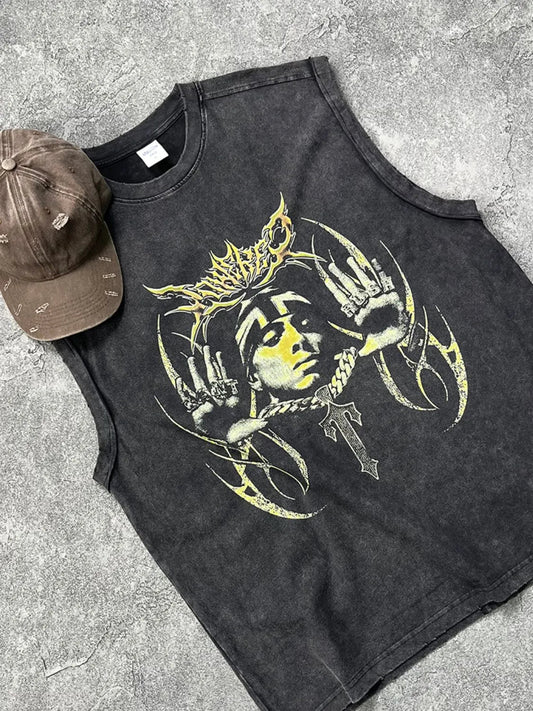 Men's Graphic Round Neck Tank - My Wear Clothing Co