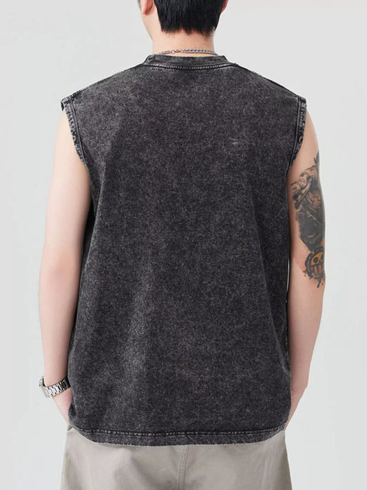 Men's Graphic Round Neck Tank - My Wear Clothing Co