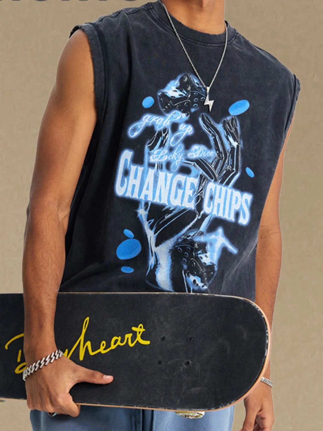 Men's Graphic Round Neck Tank - My Wear Clothing Co