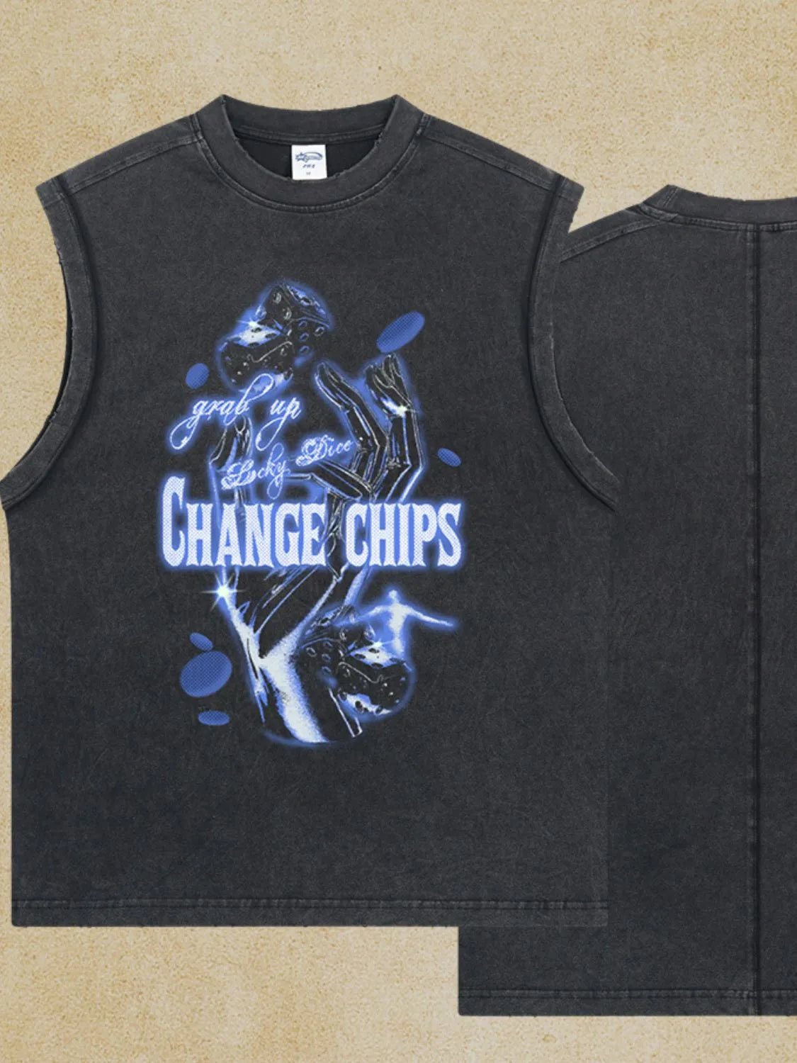 Men's Graphic Round Neck Tank - My Wear Clothing Co