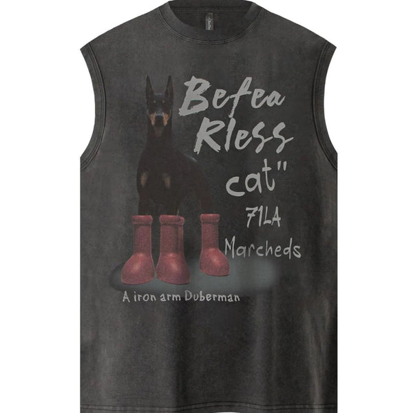 Men's Graphic Sleeveless Round Neck Tank - My Wear Clothing Co