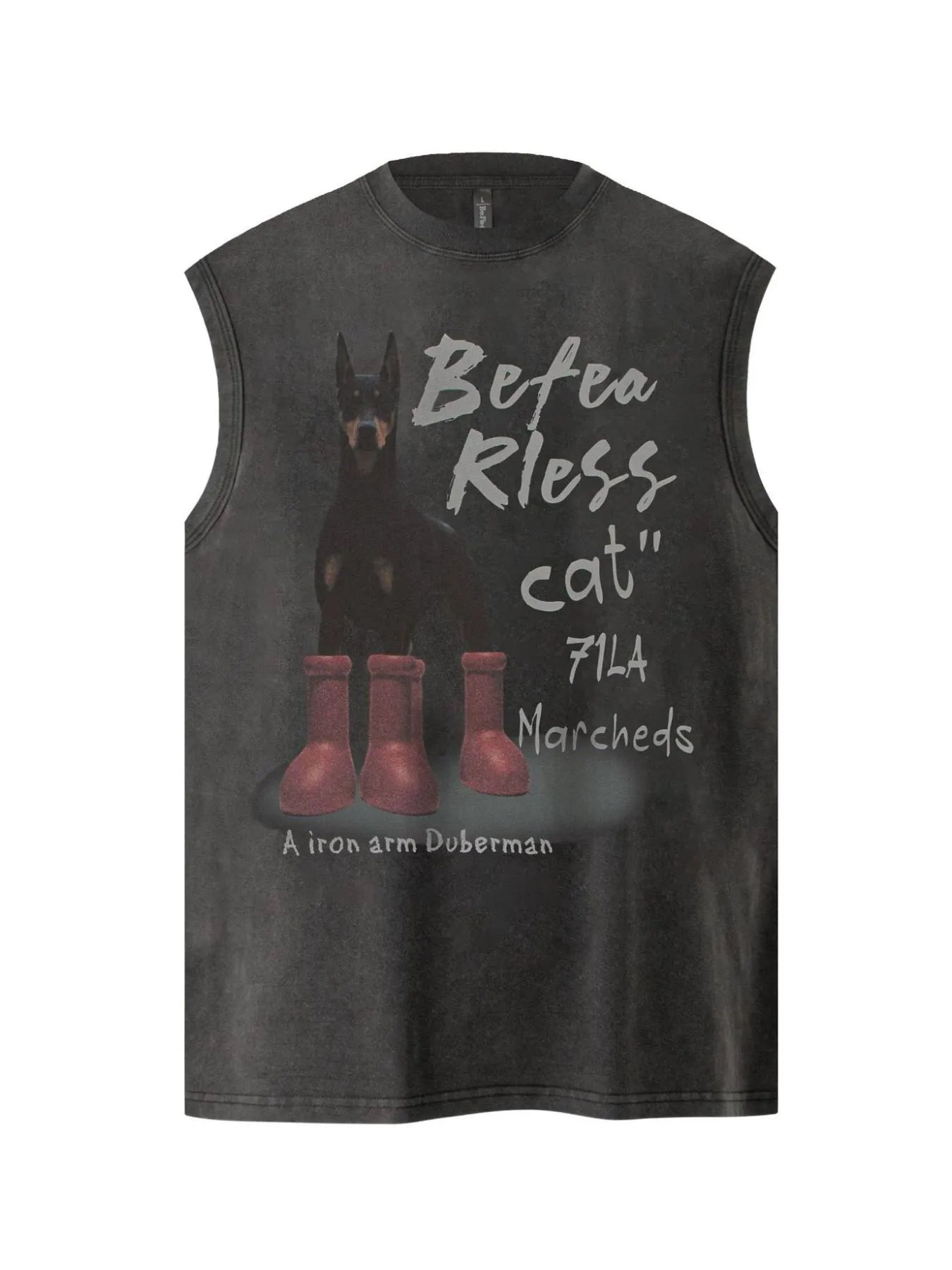 Men's Graphic Sleeveless Round Neck Tank - My Wear Clothing Co