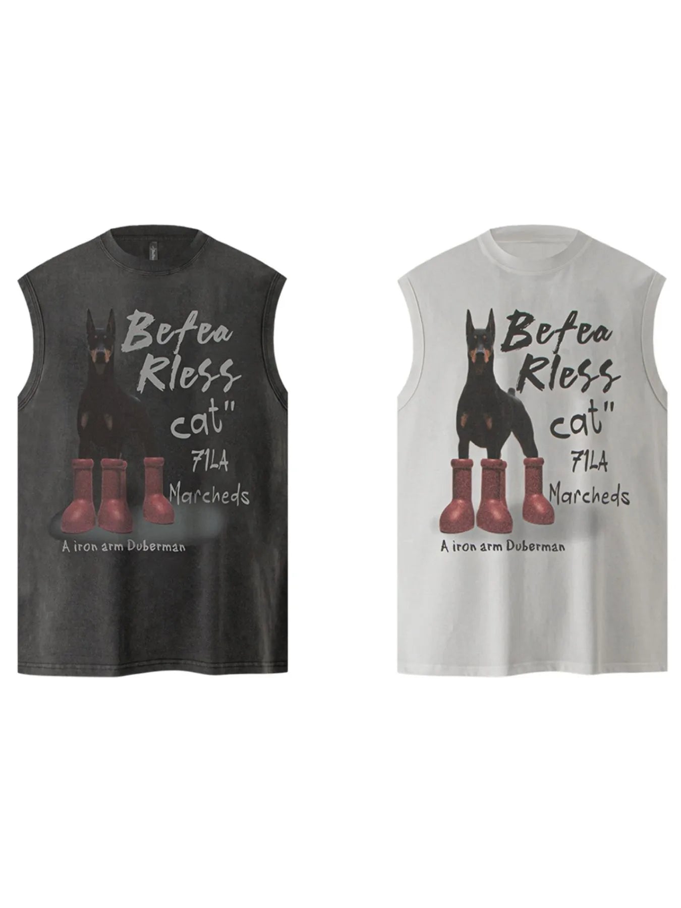 Men's Graphic Sleeveless Round Neck Tank - My Wear Clothing Co