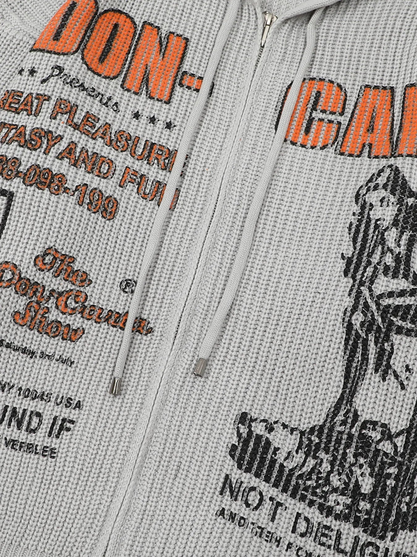 Men's Graphic Zip - Up Hooded Cardigan - My Wear Clothing Co