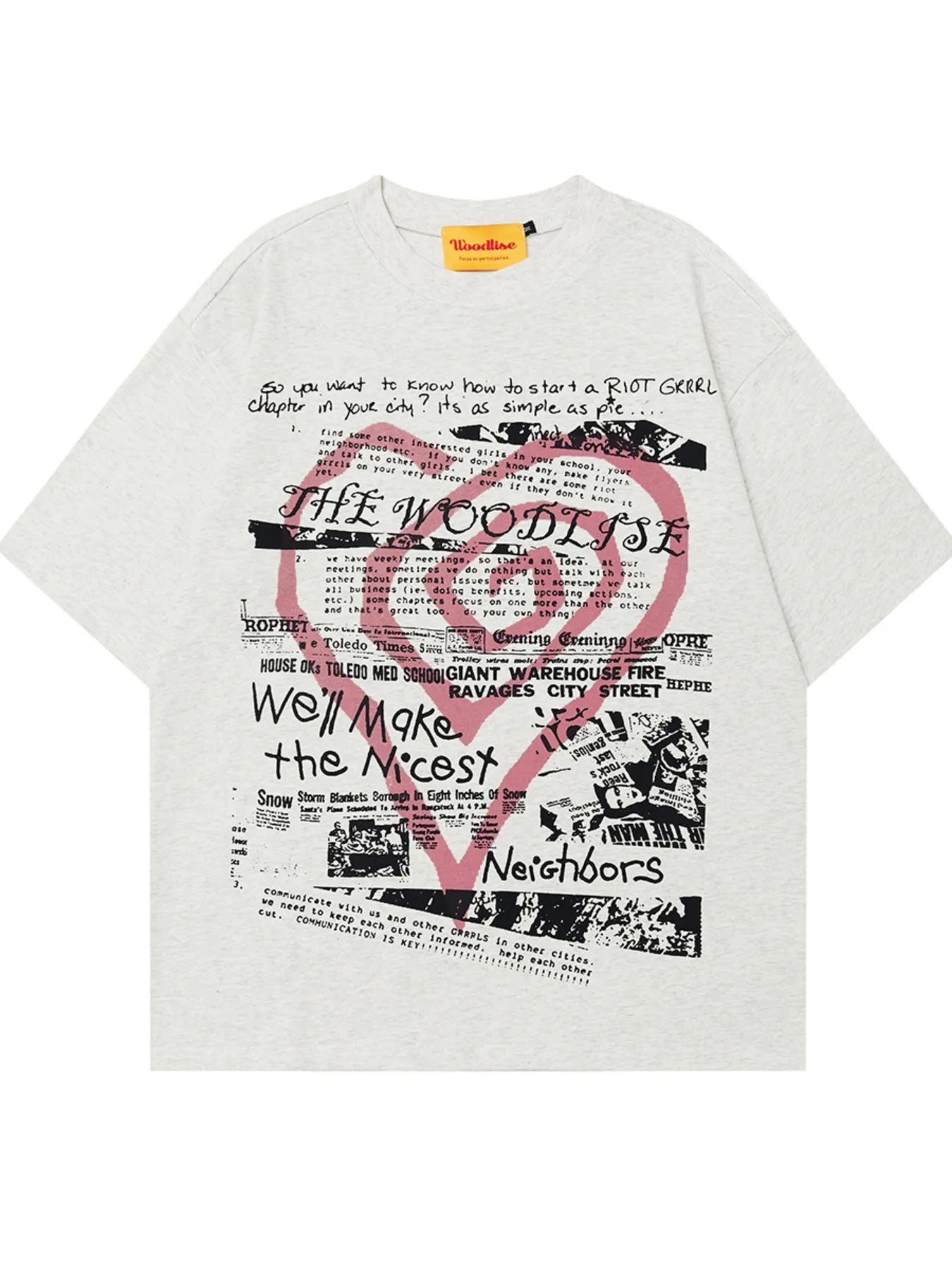 Men's Heart Graphic Round Neck Short Sleeve T-Shirt - My Wear Clothing Co