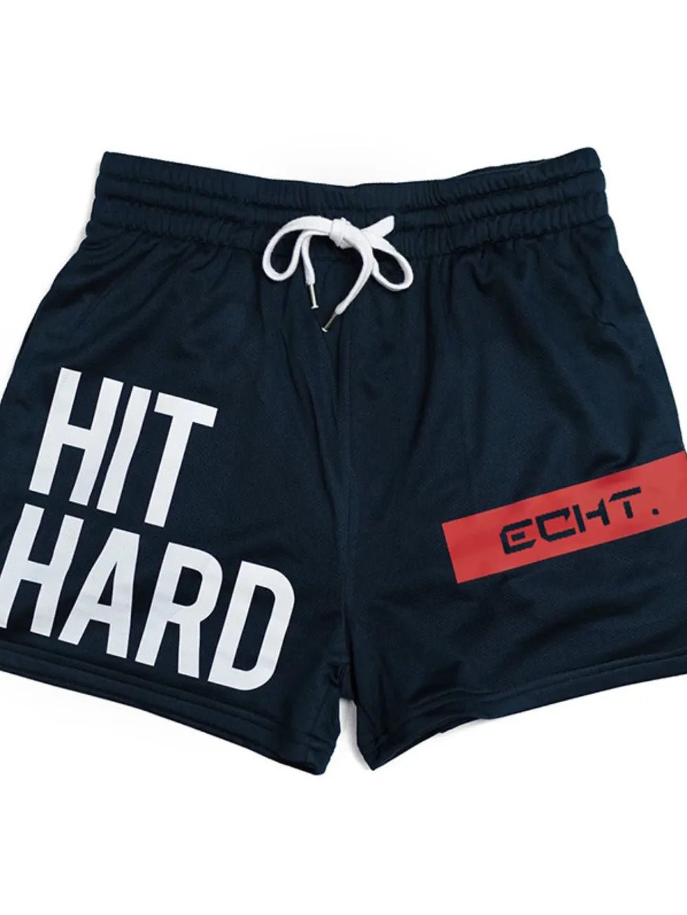 Men’s Hit Hard Graphic Drawstring Breathable Active Shorts - My Wear Clothing Co